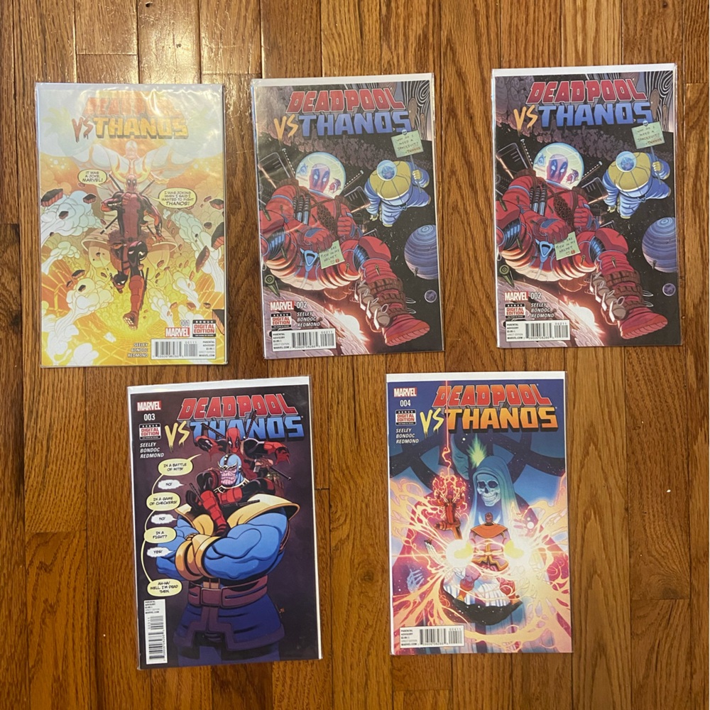 MARVEL COLLECTION COMICS DEATHPOOL AND THANOS